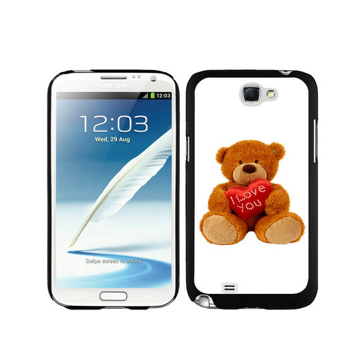 Valentine Bear Samsung Galaxy Note 2 Cases DRB | Women - Click Image to Close